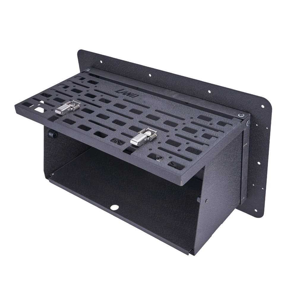 Camping Cooking Organizer - Alloy Rear Door Folding Drop Down