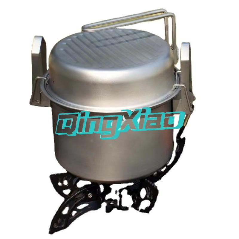 Camping With Cooking - Outdoor 304 Stainless Steel Multifunctional Camping