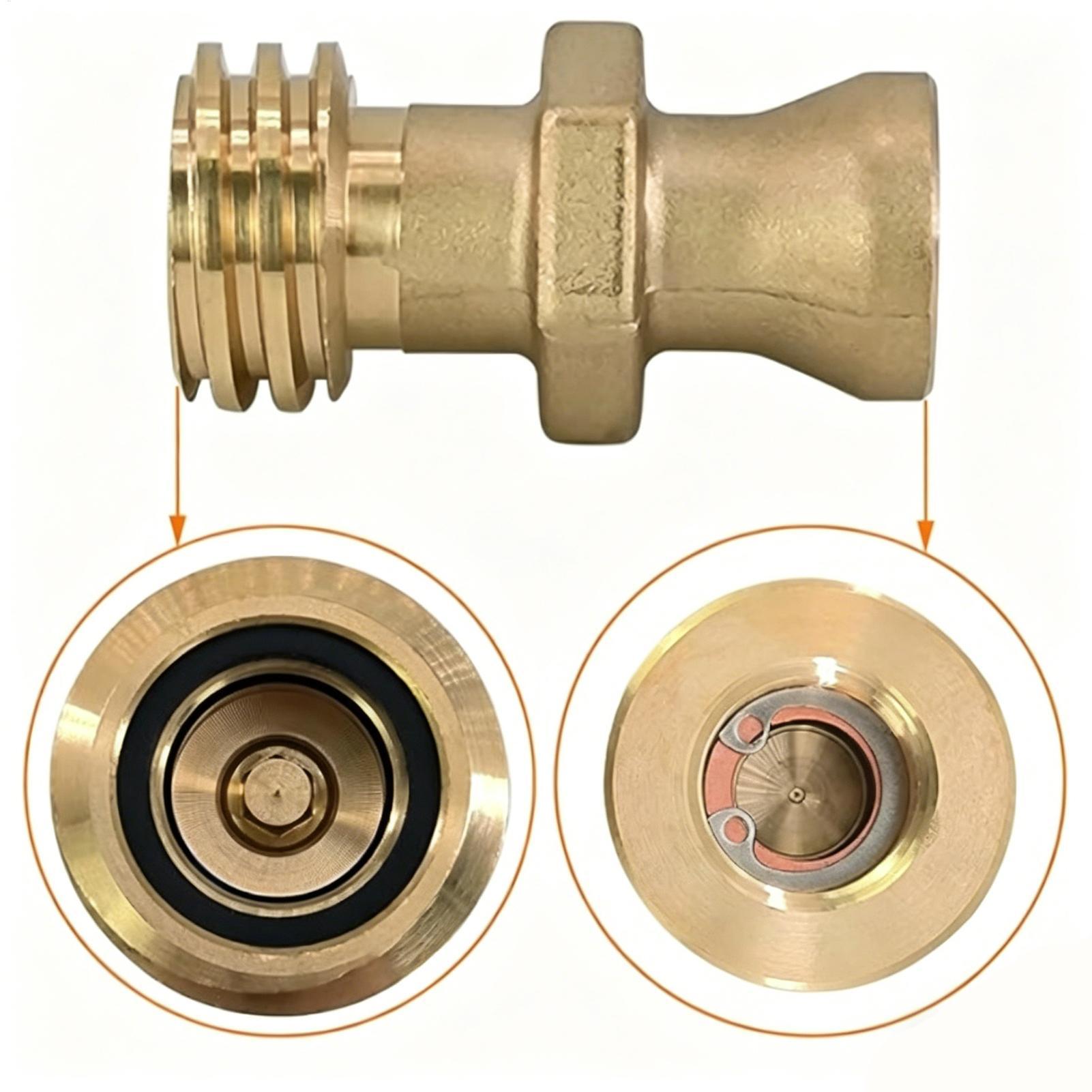 Camping With Cooking - Propane Tank Fittings Male Brass Valve