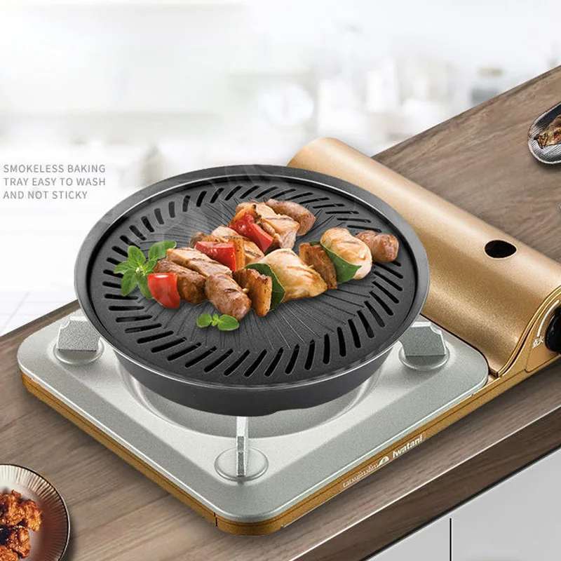 Camping Cooking Tray - Korean Non-stick Barbecue Tray Outdoor Cassette