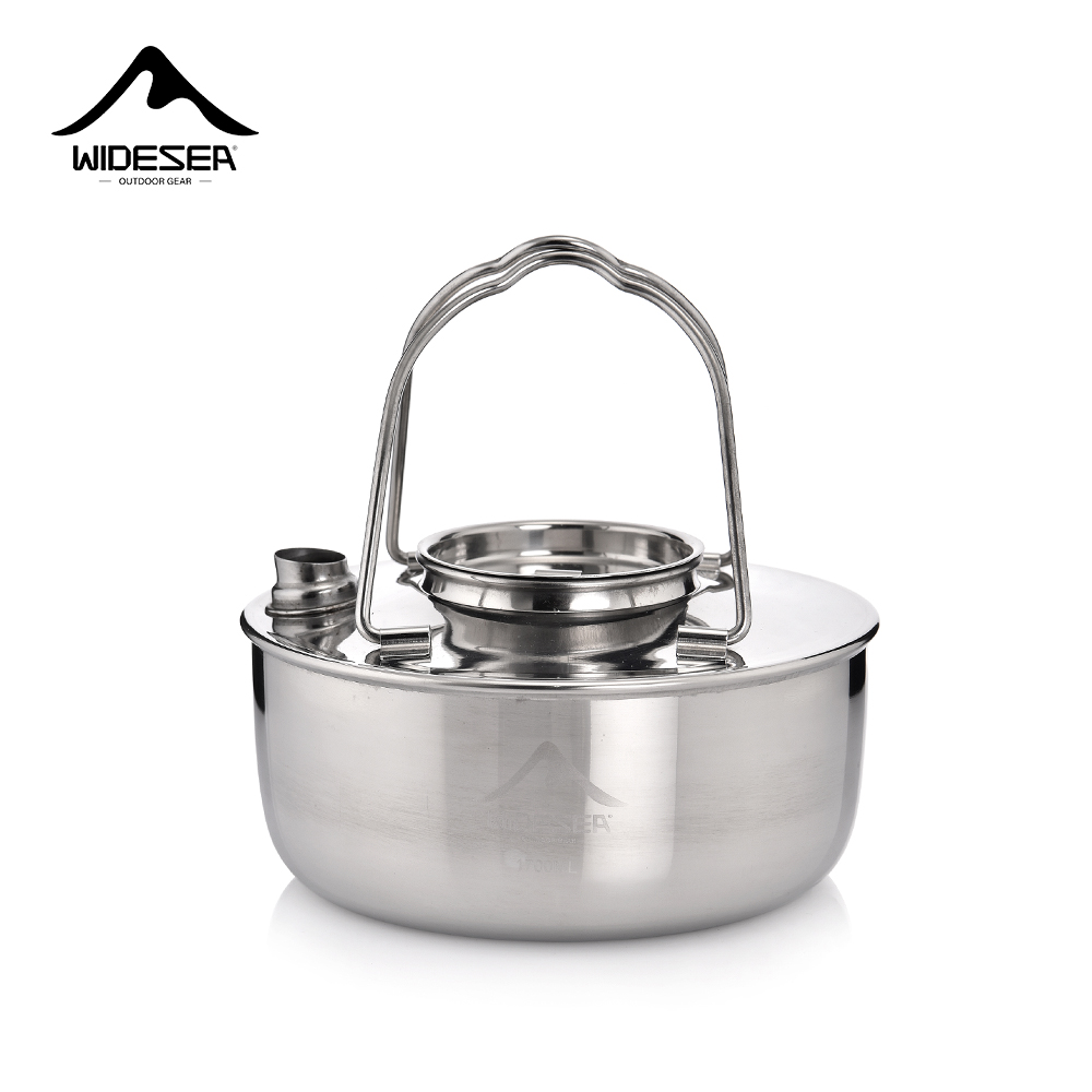 Camping Cooking Essentials - Widesea Camping Outdoor 1.7L SS304 Stainless
