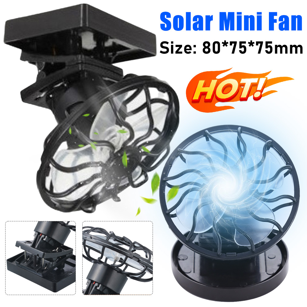 Solar Oven Camp - Solar Power Mini Clip Fan Clip