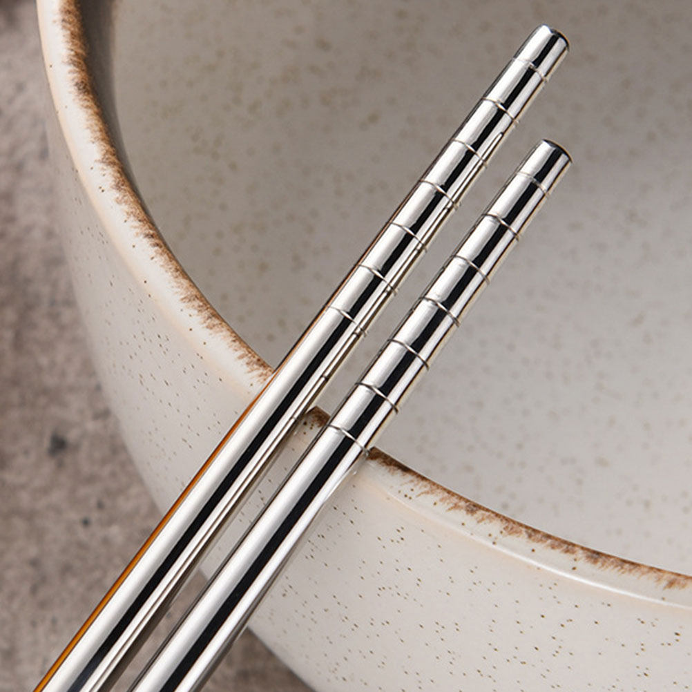 Camping Cooking Noodles - 2Pairs Rust Proof Stainless Steel Frying