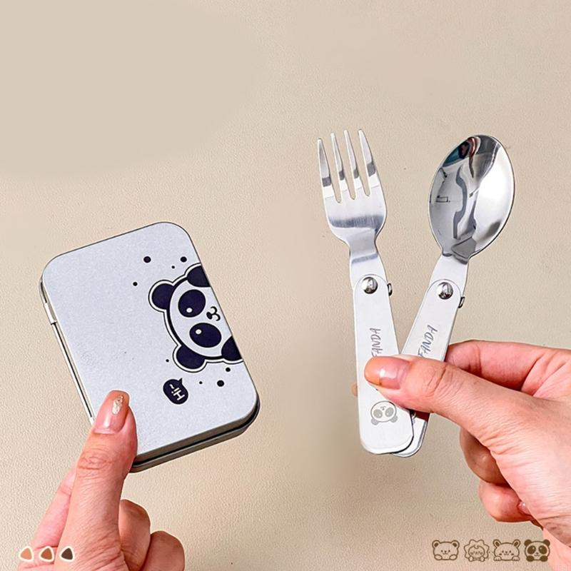 Folding Metal Camping Cutlery  - огляд і ціна Camping Cooking Cutlery Set
