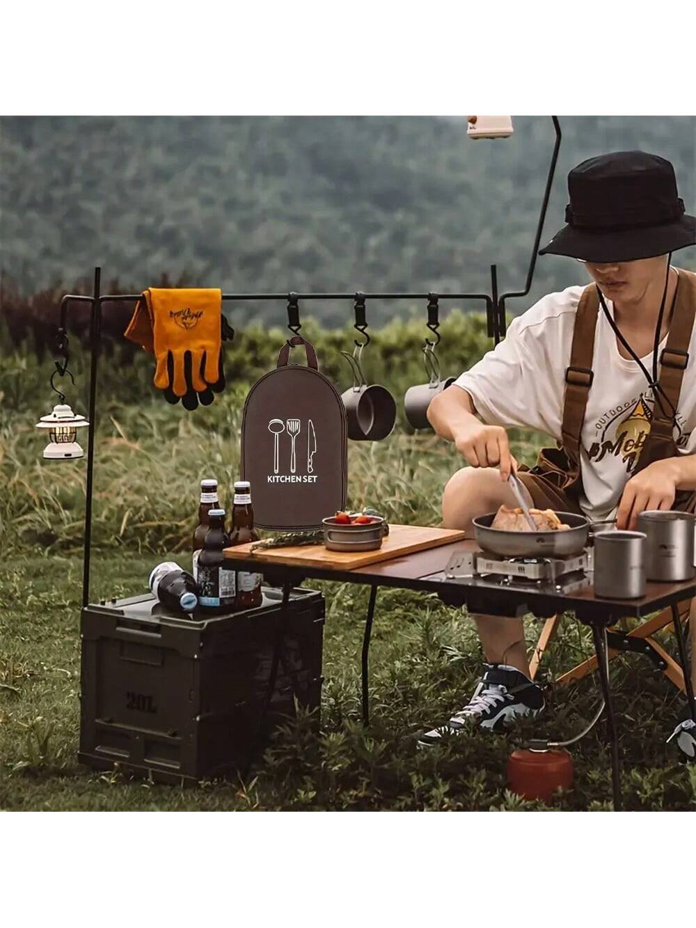 Outdoor Camping Cookware Stora - огляд і ціна Camping Cooking Organizer