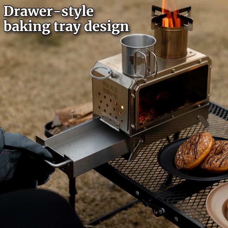 Stainless Steel Square Firewoo - огляд і ціна Camping With Cooking
