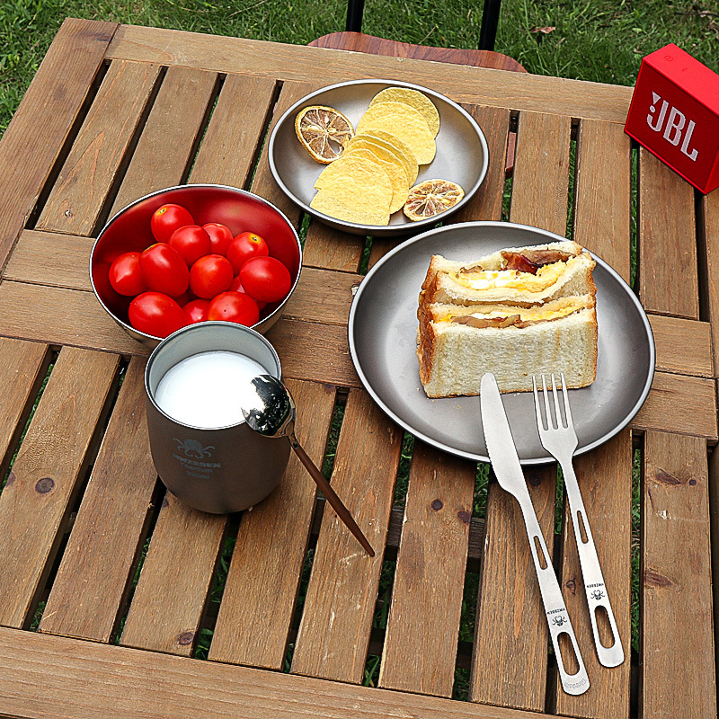 Pure Titanium Cutlery Dining P - огляд і ціна Camping Cooking Tray