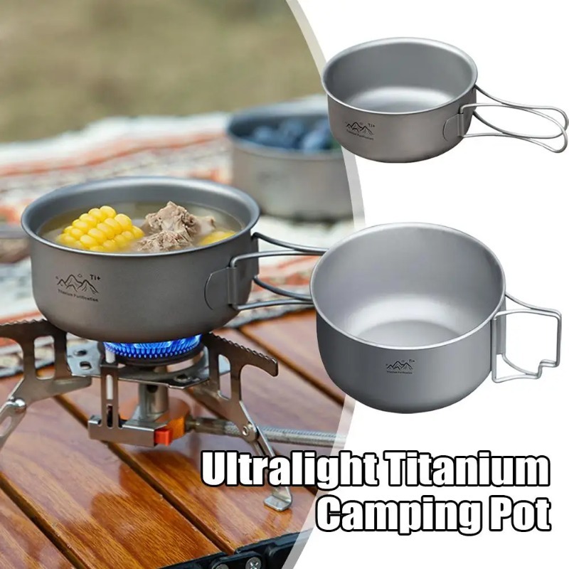 Ultralight Titanium Camping Po - огляд і ціна Camping Cooking Noodles