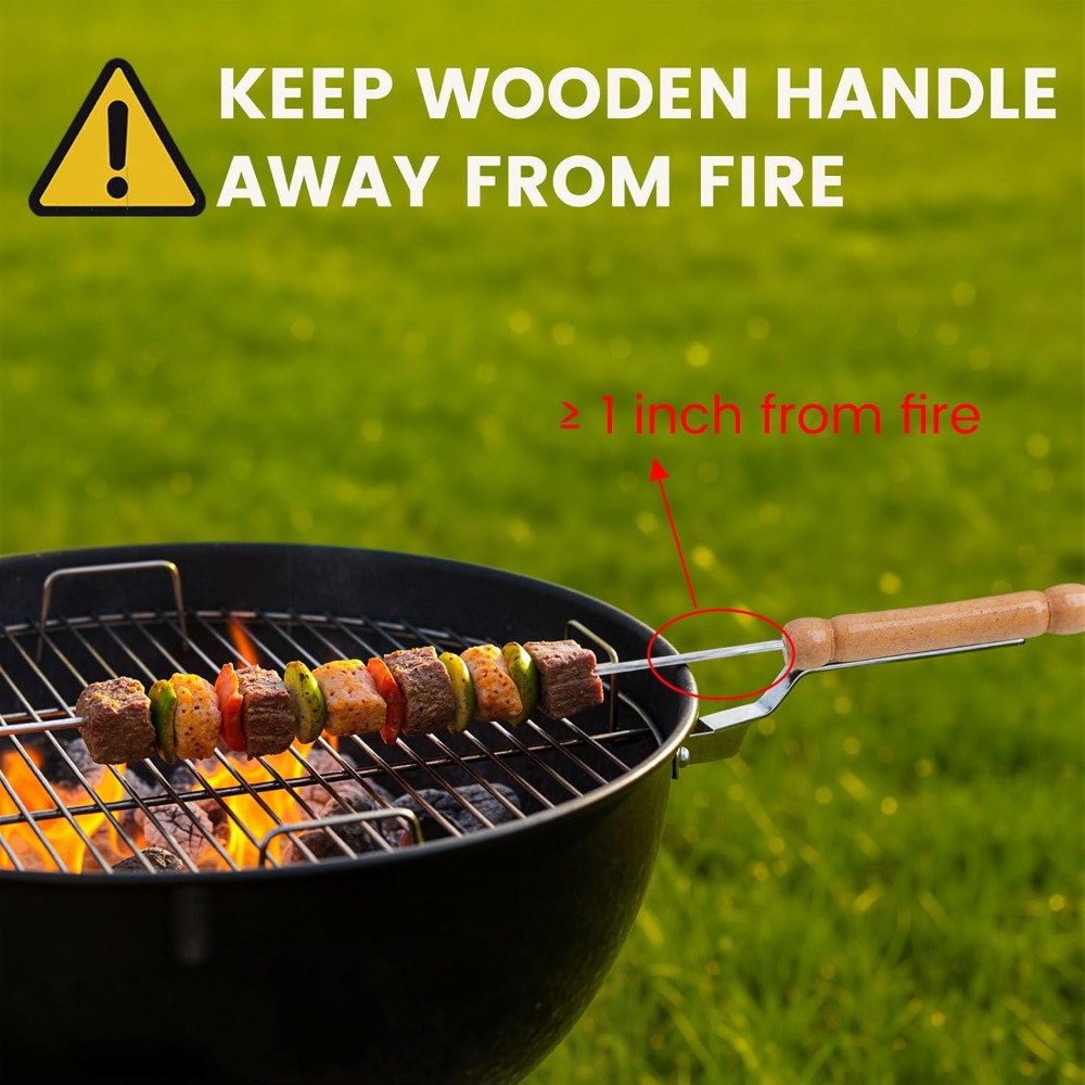 Reusable BBQ Skewers for Grill - огляд і ціна Camping Cooking Essentials