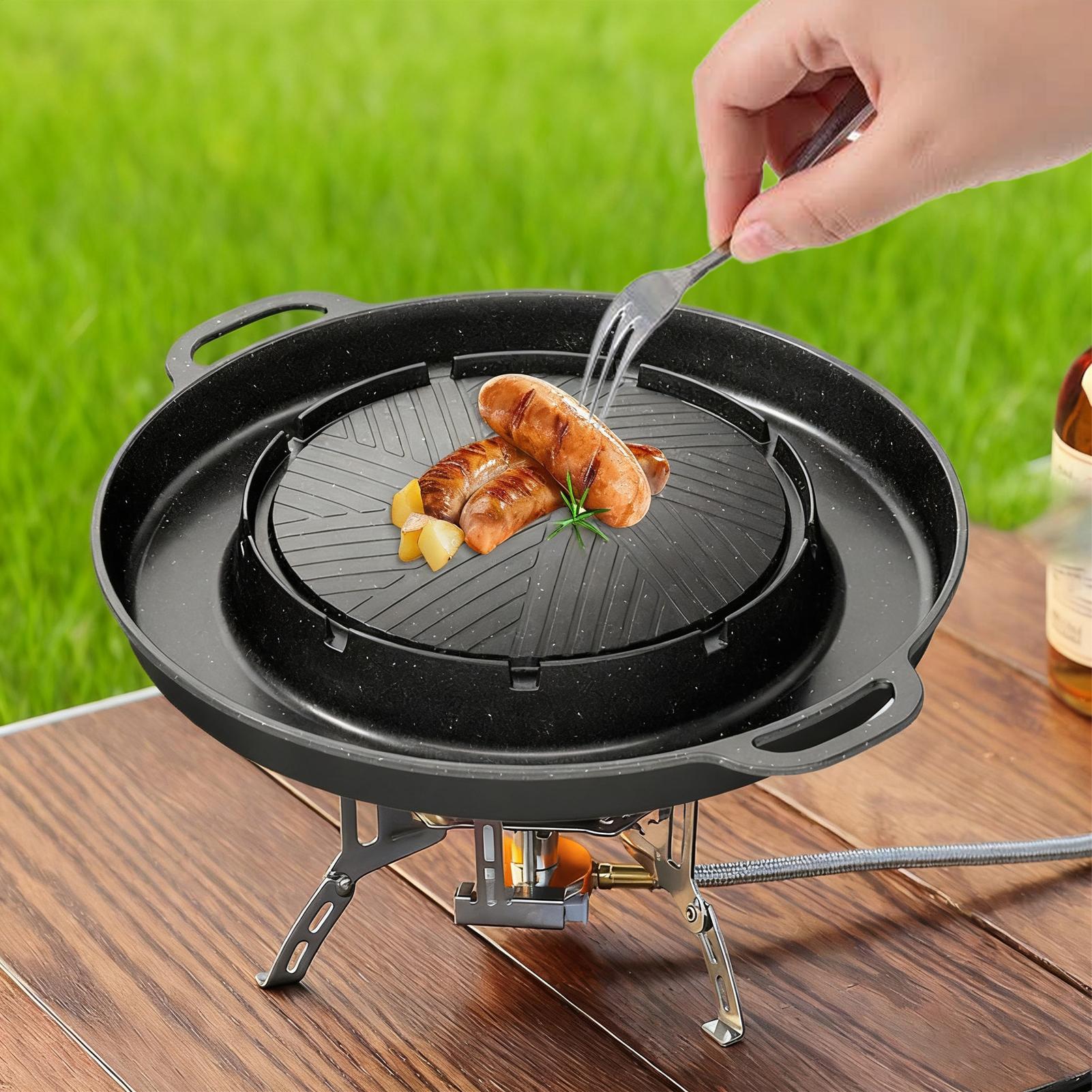 2-in-1 Grill & Hot Pan for Sto - огляд і ціна Campfire Cooking Anime