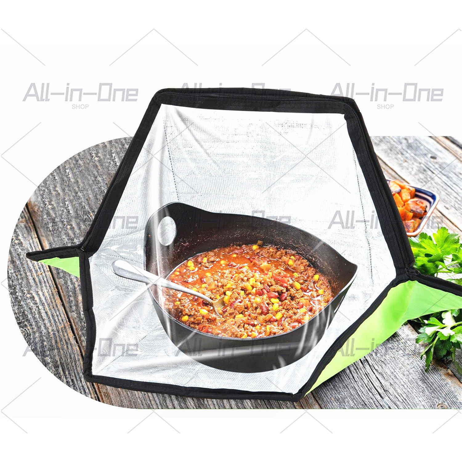 Portable Solar Oven Bag Cooker - огляд і ціна Solar Oven Camp