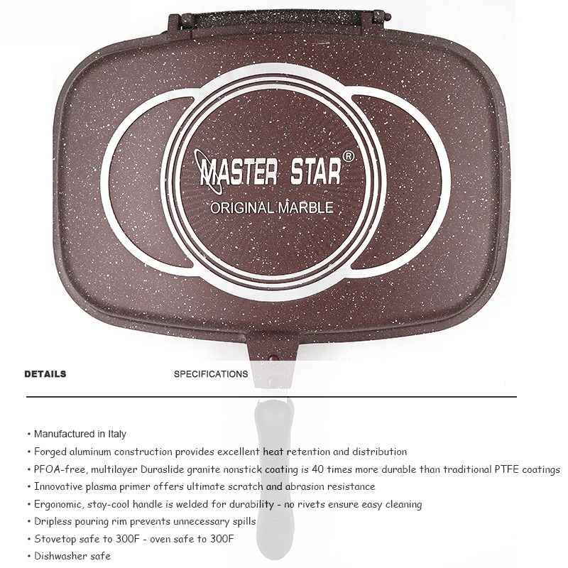 Double Sided Fry Pan, Die-Cast - огляд і ціна Camping Cooking Without Gas