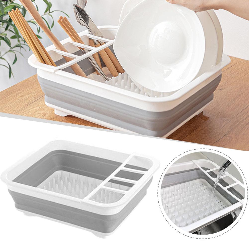 Foldable Dish Drainer Bowl Rac - огляд і ціна Camping Cooking Organizer