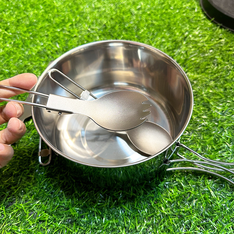 Pure Titanium Folding Spoon an - огляд і ціна Camping Cooking Knife Set