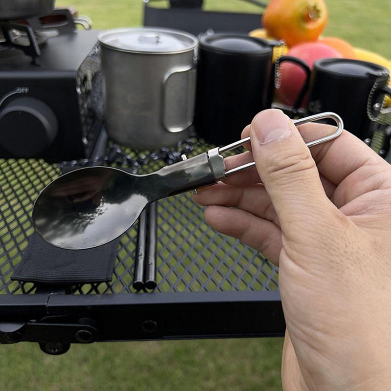 Foldable Spoon Chopsticks Trav - огляд і ціна Camping Cooking Cutlery Set