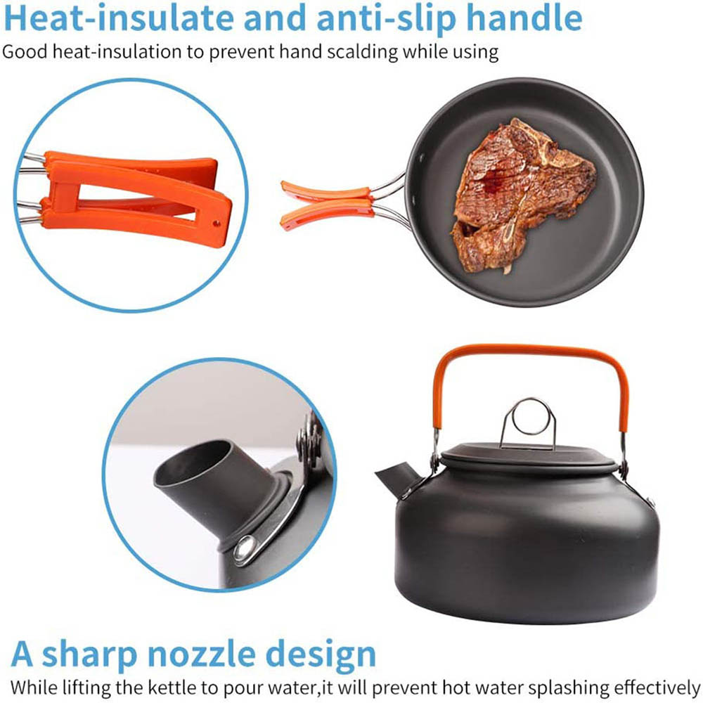 1pcs/1set Camping Cookware Kit - огляд і ціна Camping Cooking Essentials