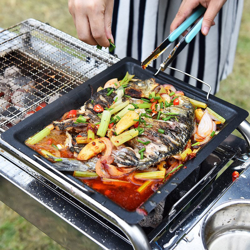 Outdoors Thick Square Grill Pa - огляд і ціна Campfire Cooking Anime