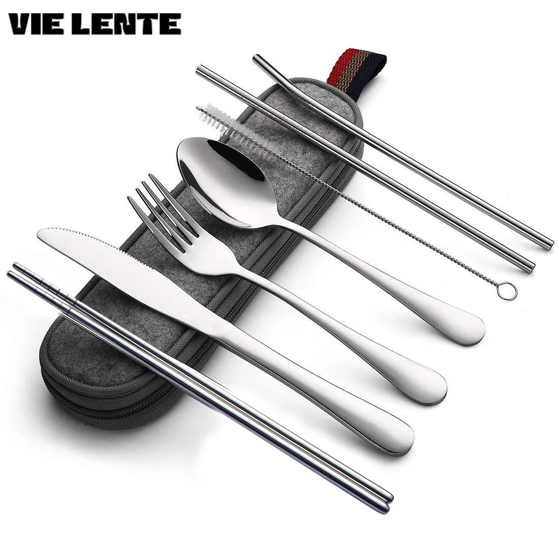 8Pcs/set Tableware Reusable Tr - огляд і ціна Camping Cooking Knife Set