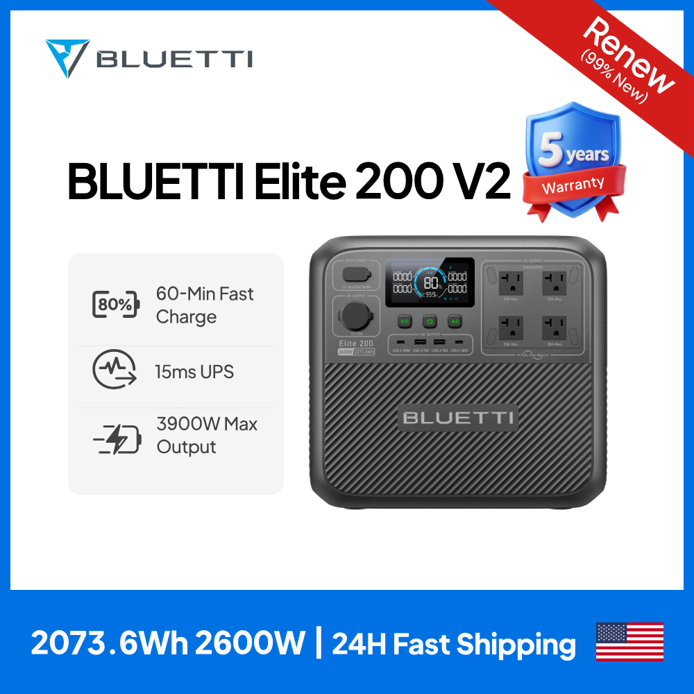 【Renew】BLUETTI Elite 200 V2 Po - огляд і ціна Solar Oven Camp