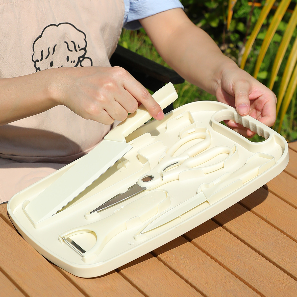 Portable Outdoor Picnic Set Kn - огляд і ціна Camping Cooking Knife Set