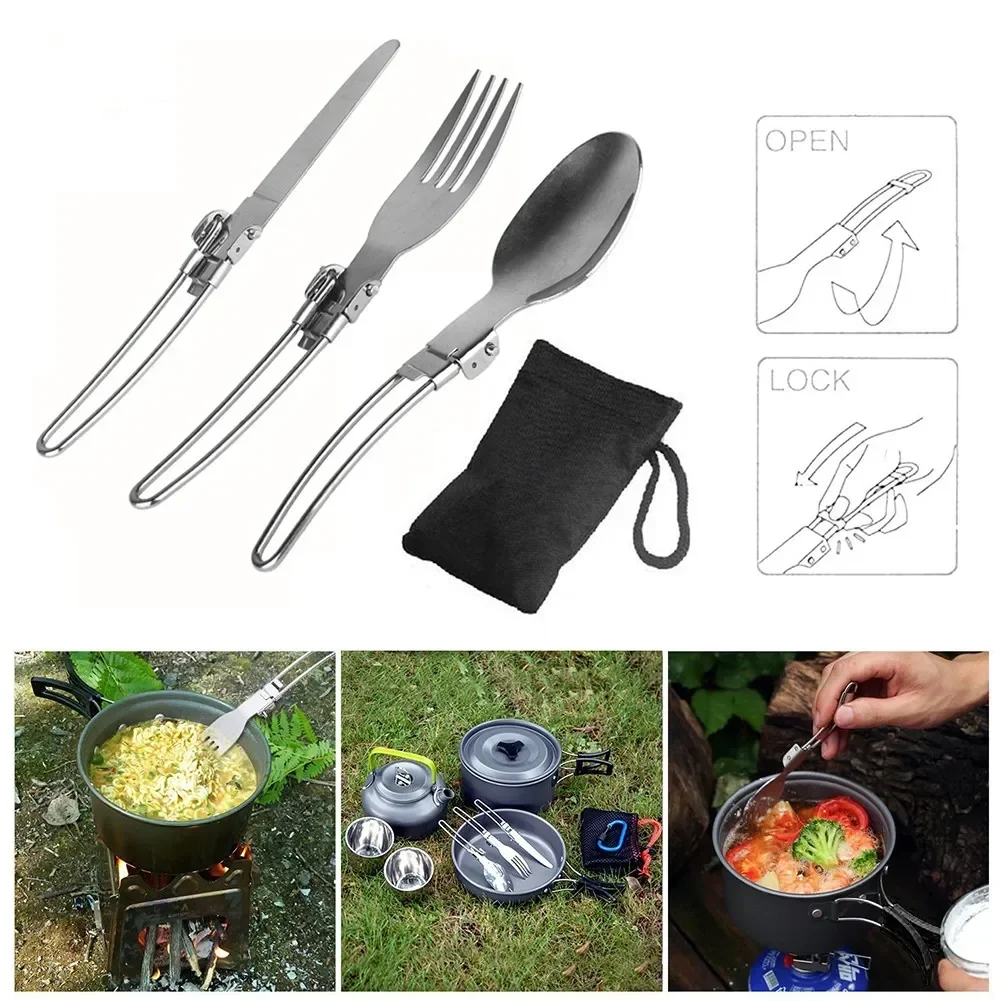 1 Set Outdoor Camping Picnic C - огляд і ціна Camping Cooking Cutlery Set