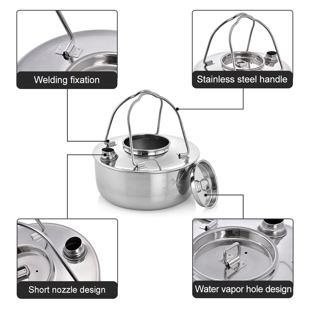 Widesea Camping Outdoor 1.7L S - огляд і ціна Camping Cooking Essentials