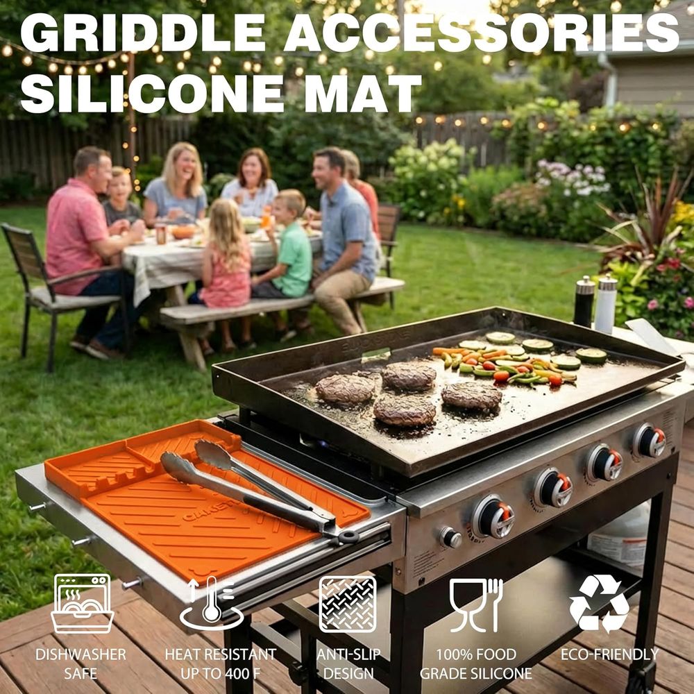 Silicone Grill Mats or Griddle - огляд і ціна Camping With Cooking