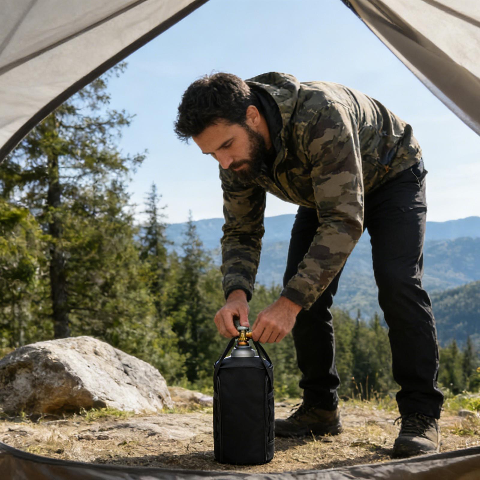 Camping Tote Bag Cylinder Carr - огляд і ціна Camping Cooking Organizer