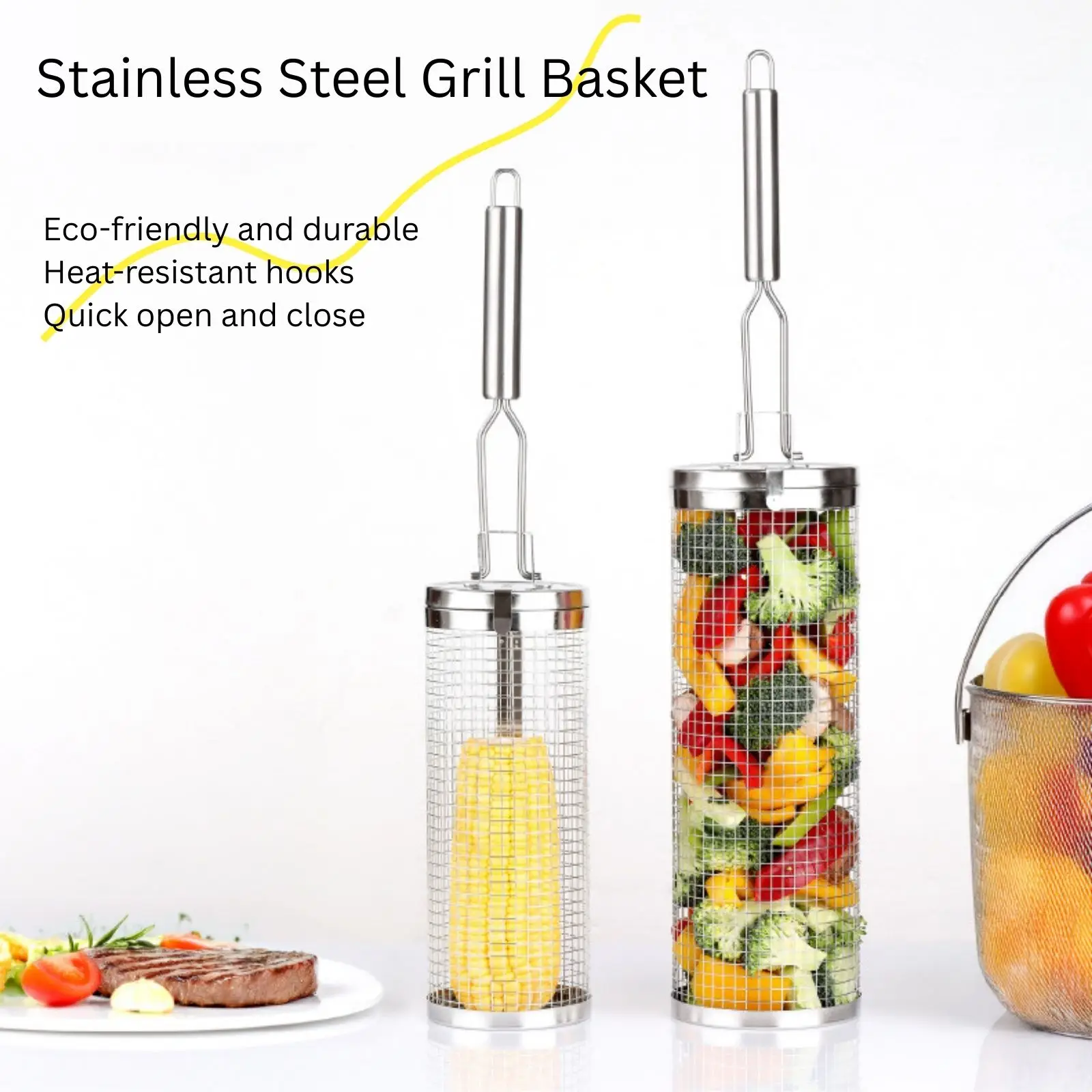 Stainless Steel Rolling Grill  - огляд і ціна Camping Cooking Essentials
