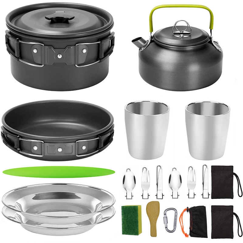 1 Set Outdoor Pot Pan Camping  - огляд і ціна Camping Cooking Knife Set