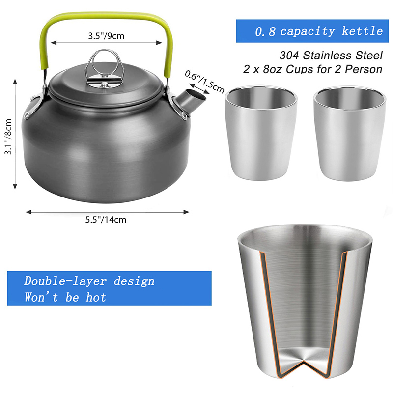 1 Set Outdoor Pot Pan Camping  - огляд і ціна Camping Cooking Knife Set