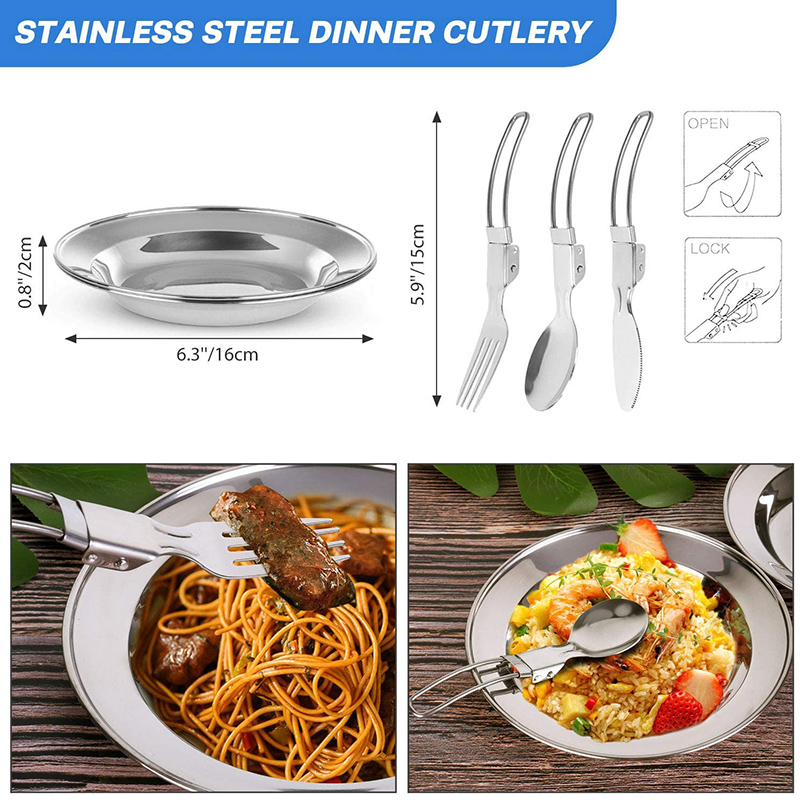 1 Set Outdoor Pot Pan Camping  - огляд і ціна Camping Cooking Knife Set