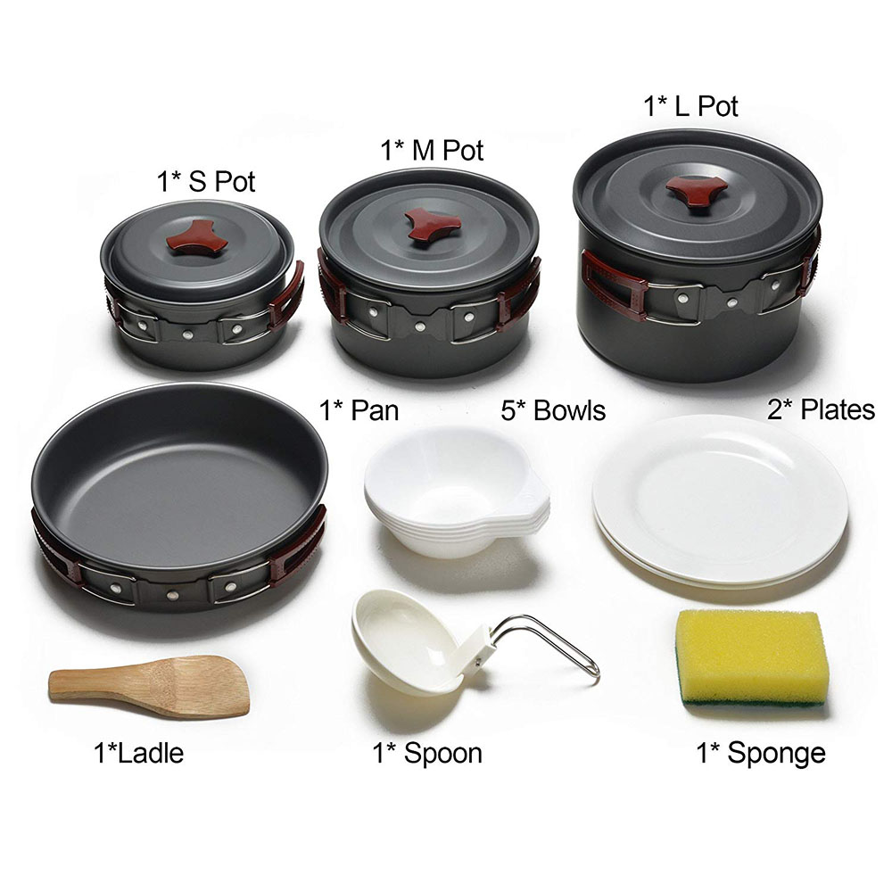 Outdoor Camping Cookware Kit N - огляд і ціна Camping Cooking Essentials