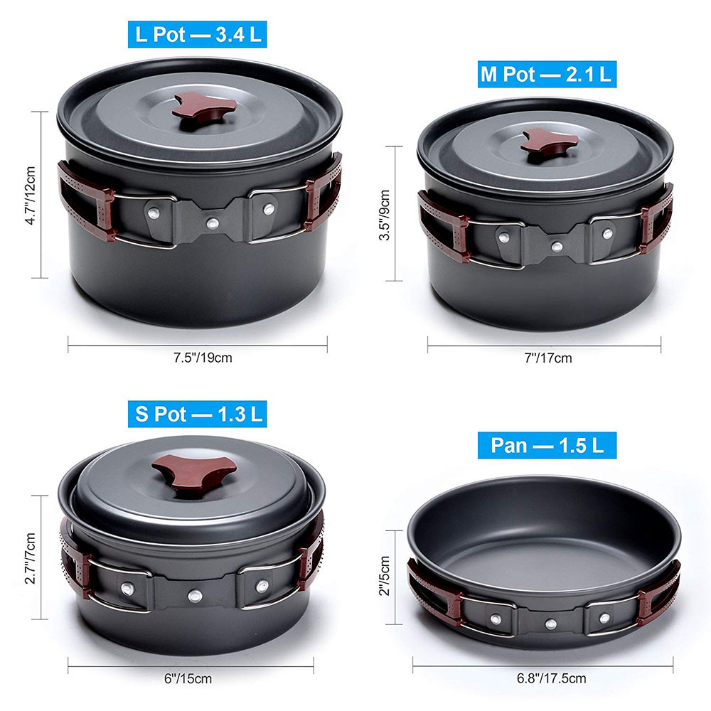 Outdoor Camping Cookware Kit N - огляд і ціна Camping Cooking Essentials